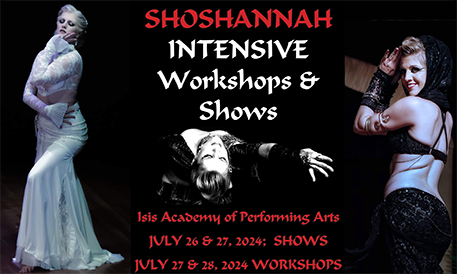 ShoShannah Workshops and Shows July 26-28 at Isis Academy of Performing Arts