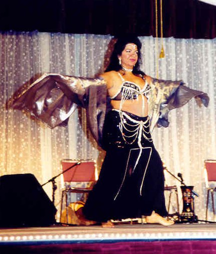 Shakina performs on stage