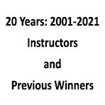 20 Years:2001-2021 Instructors and Previous Winners